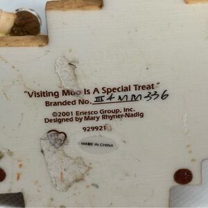 Enesco Collectible Figurine with Cream and Brown Accents